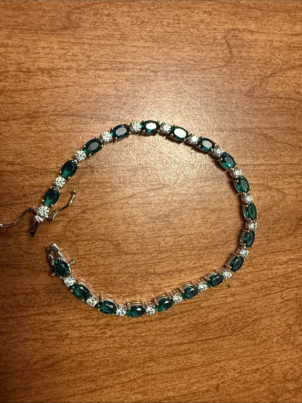 Emerald Green Tennis Bracelet - Elegant Women’s Jewelry